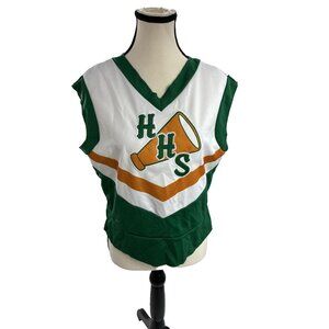 Netflix Stranger Things Womens L Hawkins High Cheerleader Top Green Costume Top